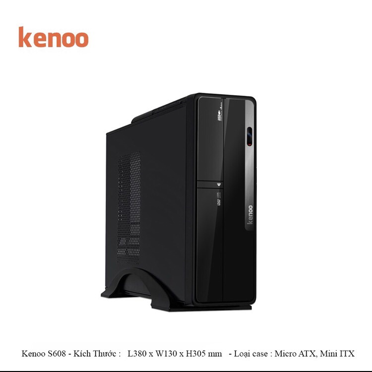 Vỏ case máy tính Mini Kenoo S608- Chính hãng mới 100% thumbnail