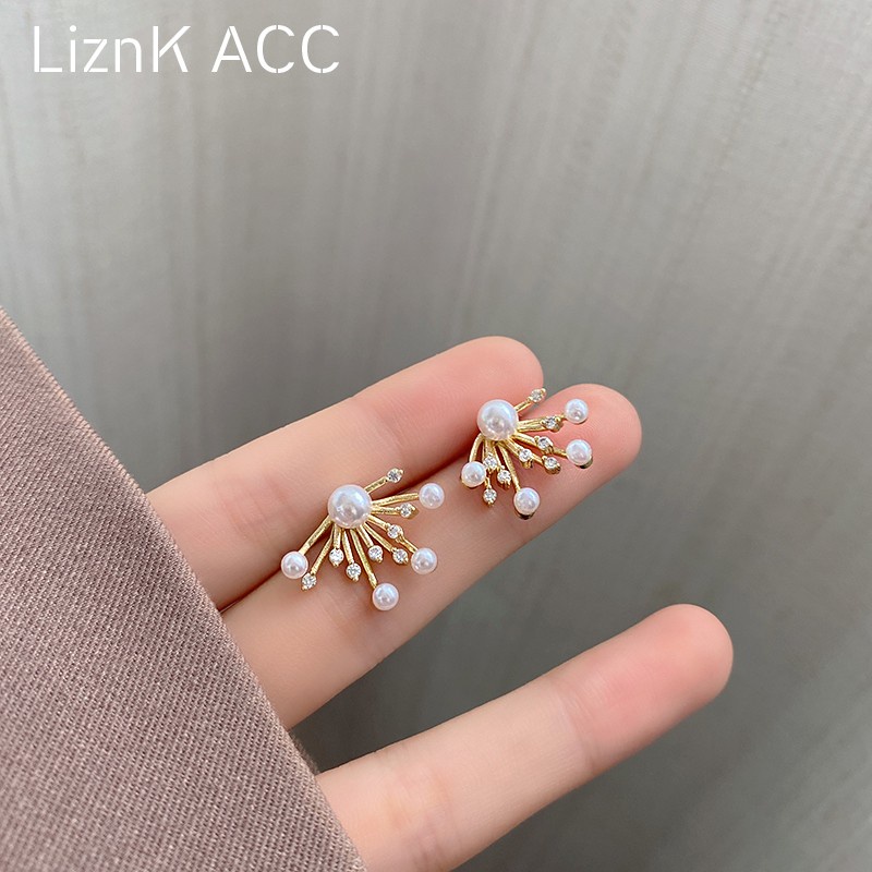 Khuyên Tai Ngọc Trai Hình Pháo Hoa Thời Trang Hàn Quốc Chất Lượng Cao Hàng Mới Dành Cho Bạn Nữ 2022