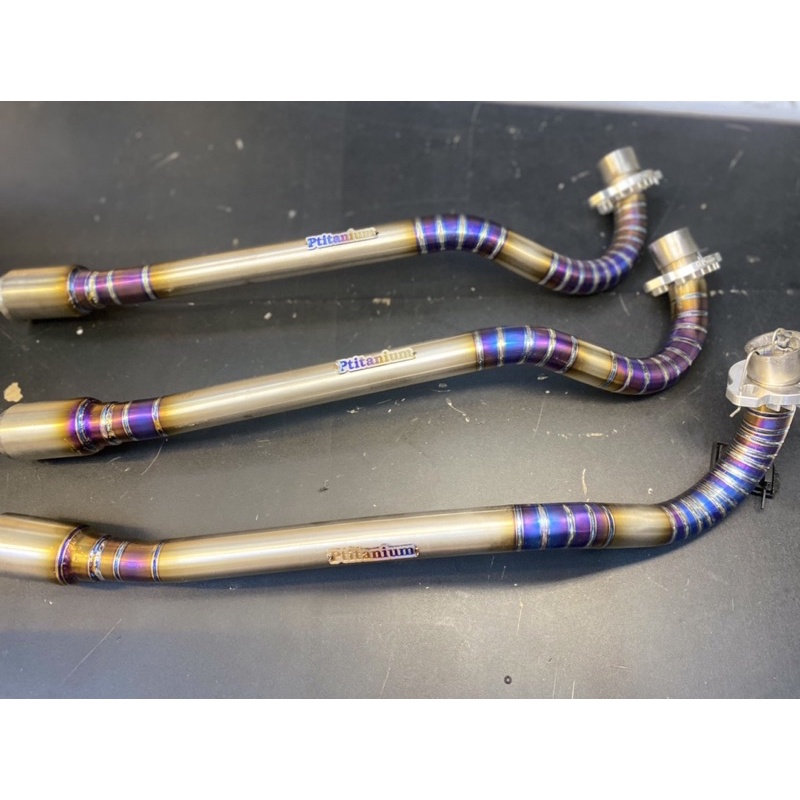 PTITANIUM FULL COMBO cổ pô thòng titan luôn đầu nối nhôm cho wave dream wave blade 2017 future