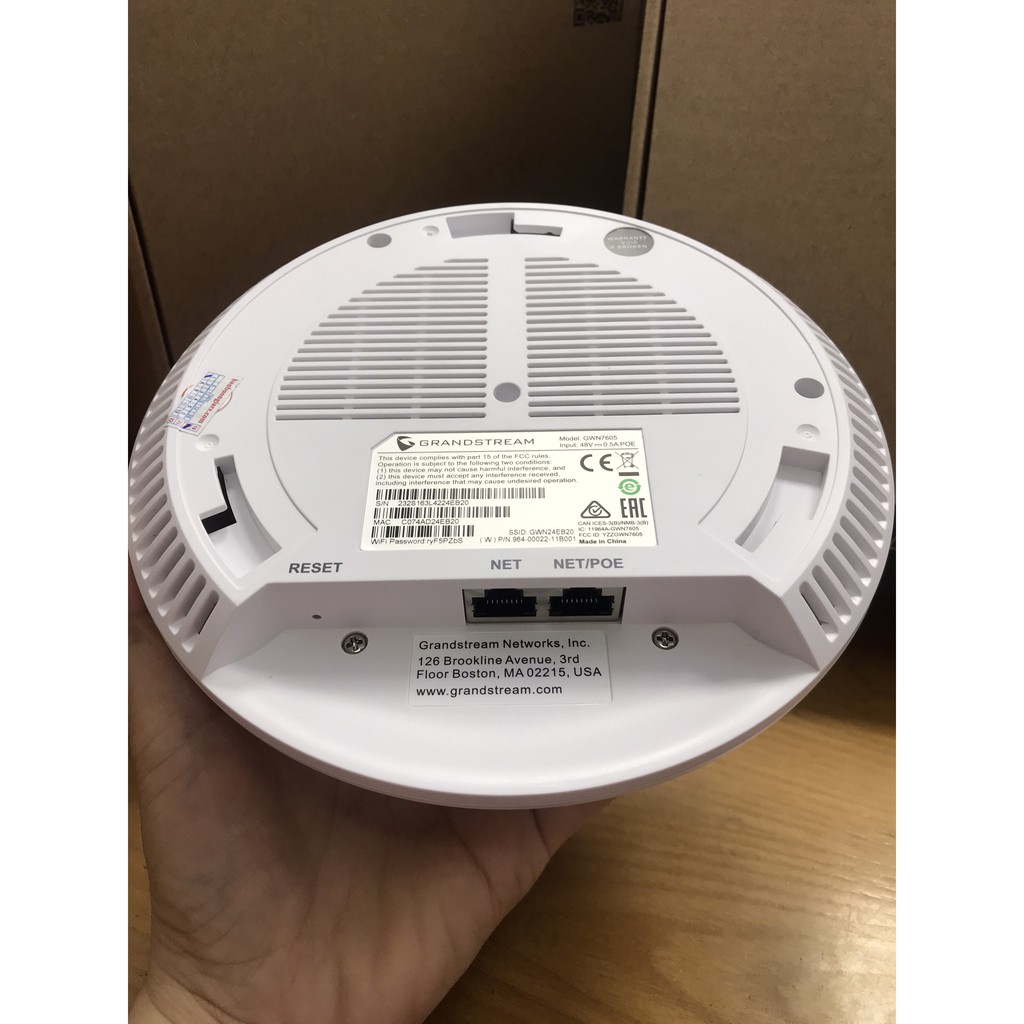 [Giao 1h]Bộ phát Wifi Grandstream GWN7605, Hỗ trợ 100+ user, Chuẩn AC MU-MIMO 1167Mbp Grandstream 7605 tặng kèm adapter | WebRaoVat - webraovat.net.vn