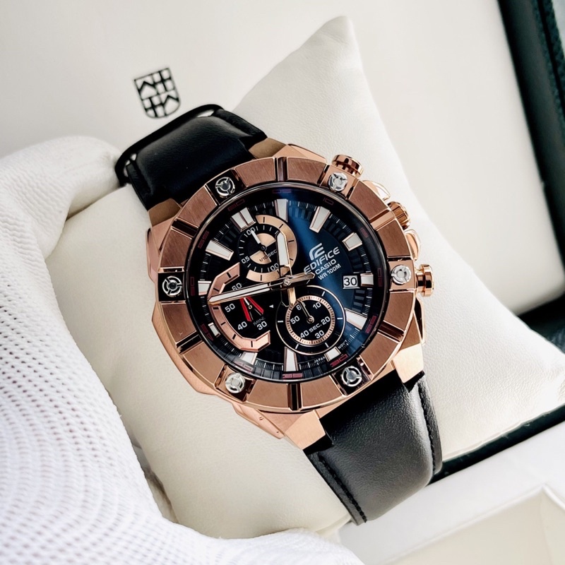 Đồng hồ nam dây da Casio Edifice EFR 569BL 1A