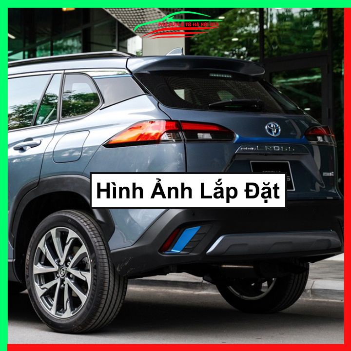 Ốp viền đèn gầm trước sau xe Cross 2020-2022 xanh mạ Crom chống trầy trang trí làm đẹp xe