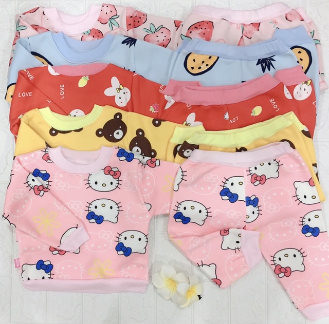 Bộ Nỉ Bông Hình đẹp QATE102 cực ấm áp cho bé | BigBuy360 - bigbuy360.vn