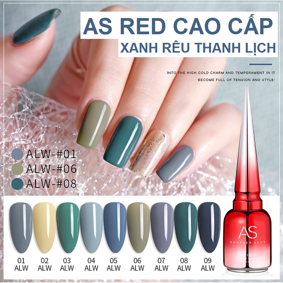 Sơn Gel AS RED | Mã ALW | Xanh Rêu