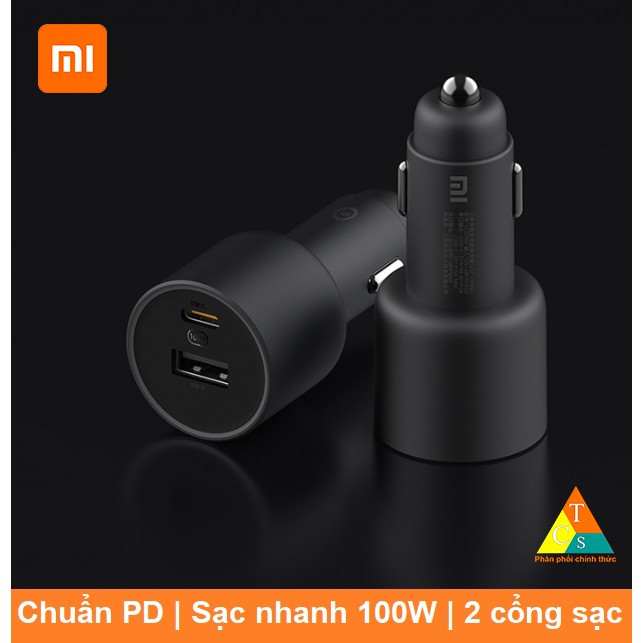 Sạc xe hơi ô tô nhanh 1A1C 100w Xiaomi | BigBuy360 - bigbuy360.vn