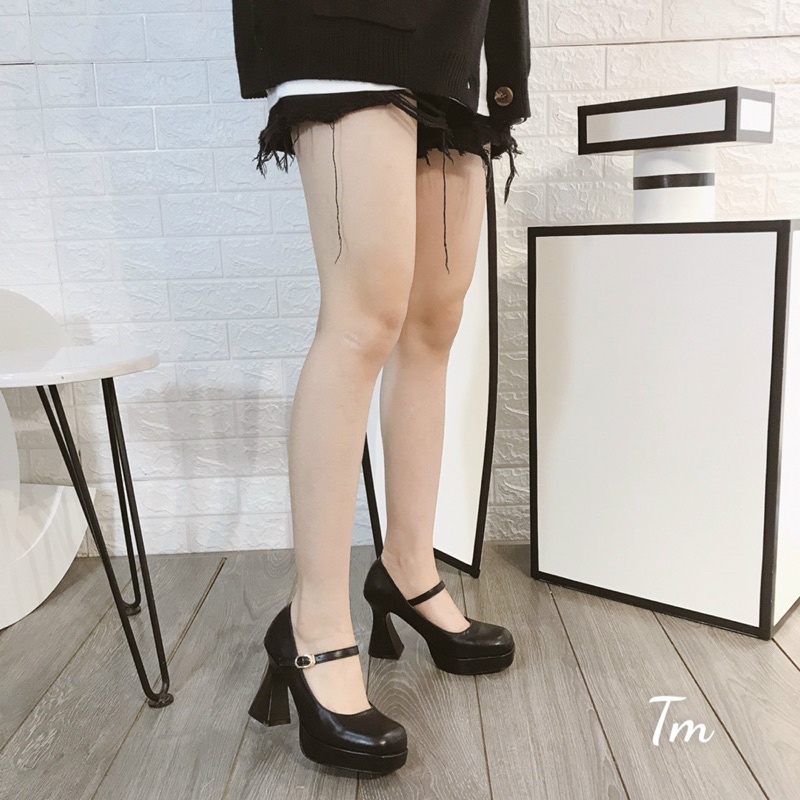 MẪU MỚI - Giày Cao Gót Đế Vuông Quai Cài Phong Cách Tiểu Thư Hàng Đẹp Loại 1