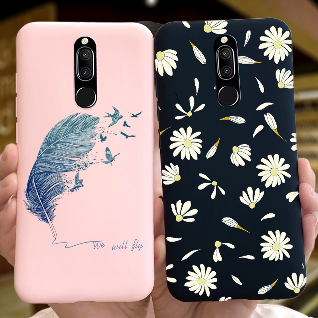 Ốp điện thoại TPU mềm họa tiết hoa hoạt hình dễ thương cho Huawei Nova 2i Huawei Mate 10 Lie Rne-L21 / L22 / L23