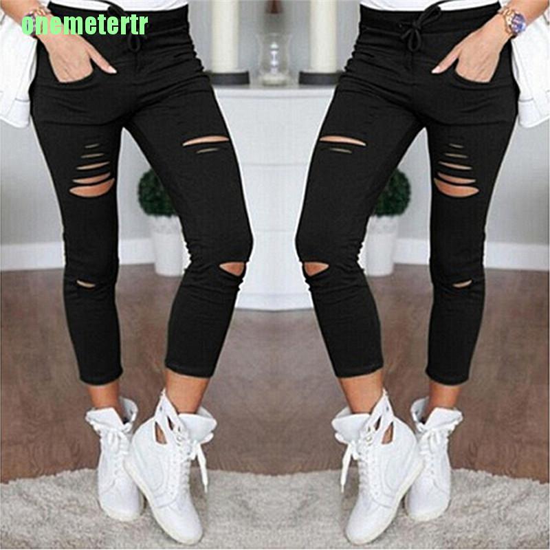 Quần Skinny Rách Lưng Cao Thời Trang Cho Nữ | BigBuy360 - bigbuy360.vn