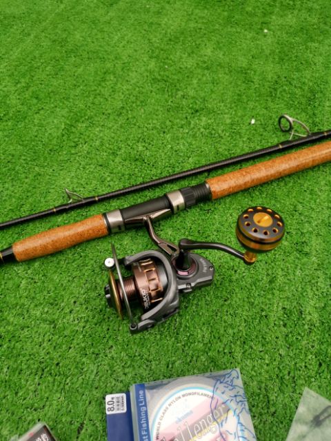 Bộ Cần Câu Chất Lượng Abu Garcia Pacific , Máy Deukio SW 5000 , Full Phụ kiện - ĐỒ CÂU ĐINH THẮNG