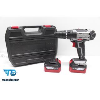 Máy khoan cầm tay pin leiming 16.8v + 31 chi tiết múi có 2 pin