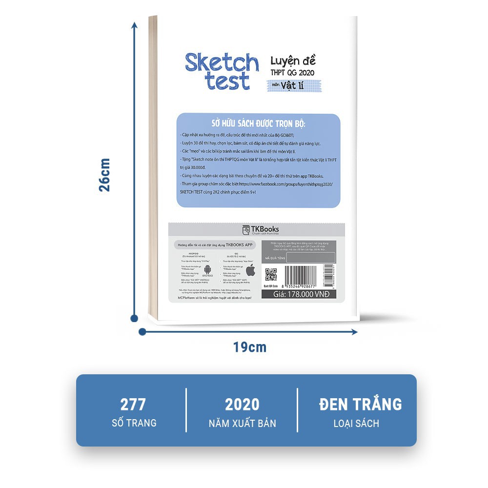 Sách - Sketch test - Luyện đề ôn thi THPTQG môn Vật lí năm 2020