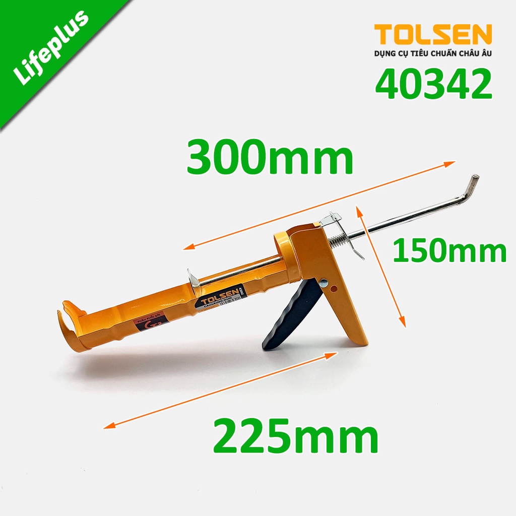 Súng bắn keo silicon 225mm Tolsen 43042