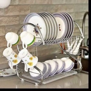 Kệ úp bát inox 2 tầng