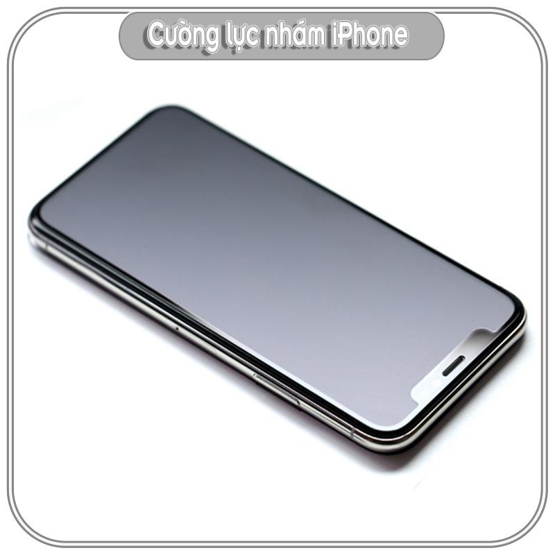 Cường lực GOR nhám cho iPhone hạn chế vân tay Full viền Đen