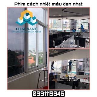 [ Phim cách nhiệt Hàn Quốc] Dán kính cách nhiệt cửa sổ màu đen nhạt