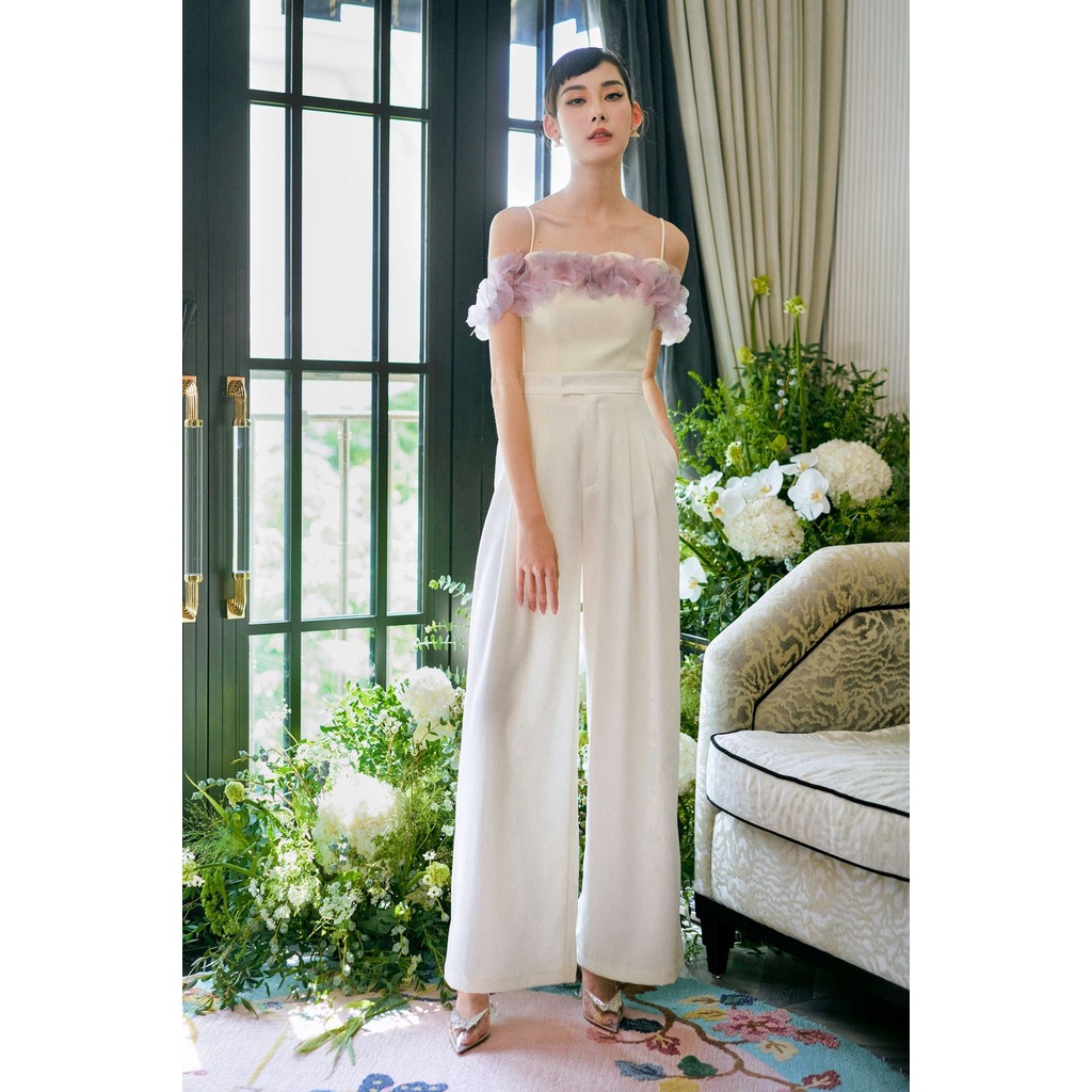 Áo hai dây đính kết hoa - Ivy Top - Achelois