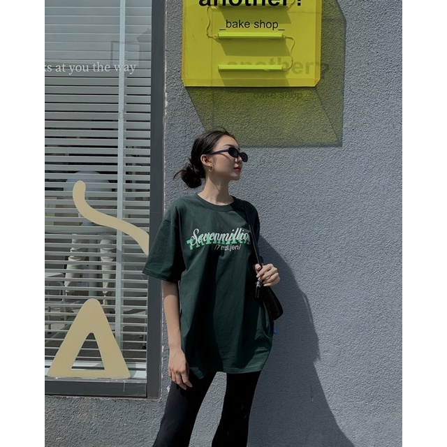 Áo thun 7millions Basic 5.0 - Màu xanh Matcha - Unisex - Form oversize
