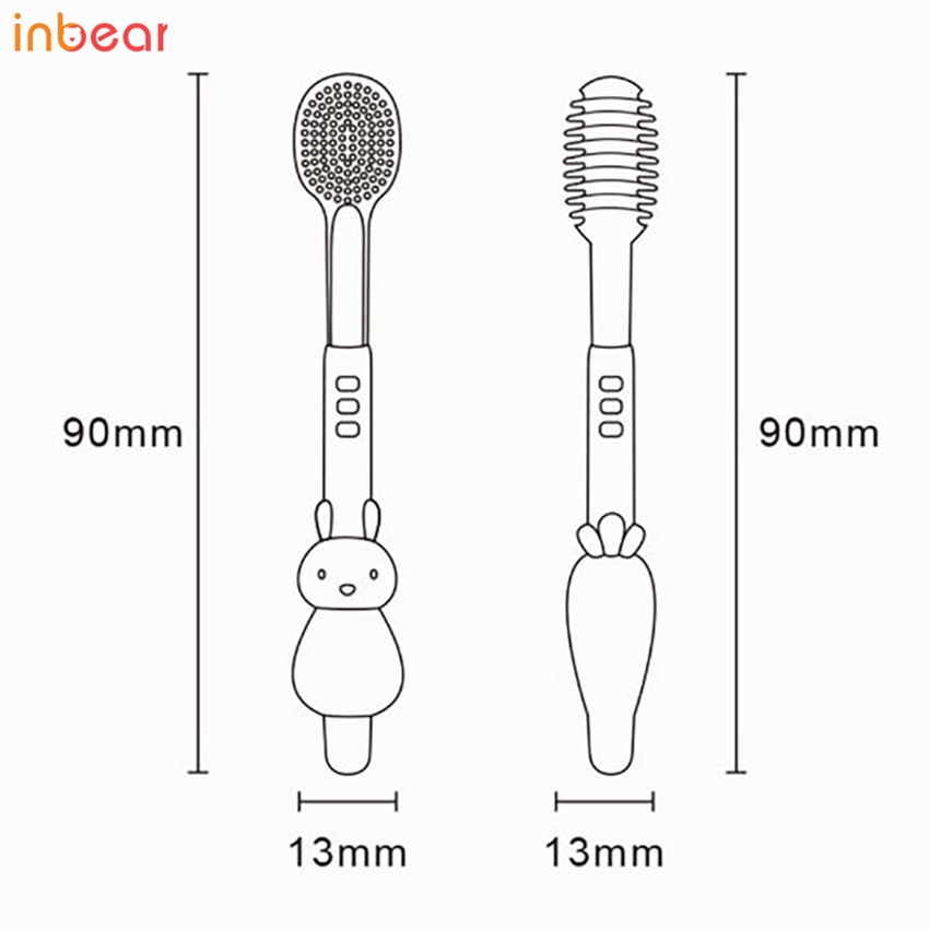 SET Rơ Lưỡi/Tưa Lưỡi Và Bàn Chải Đánh Răng Silicon Cho Bé Inbear