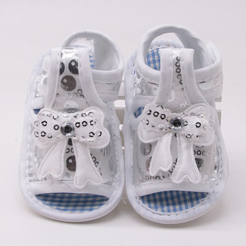 Giày sandals đính nơ đáng yêu cho bé