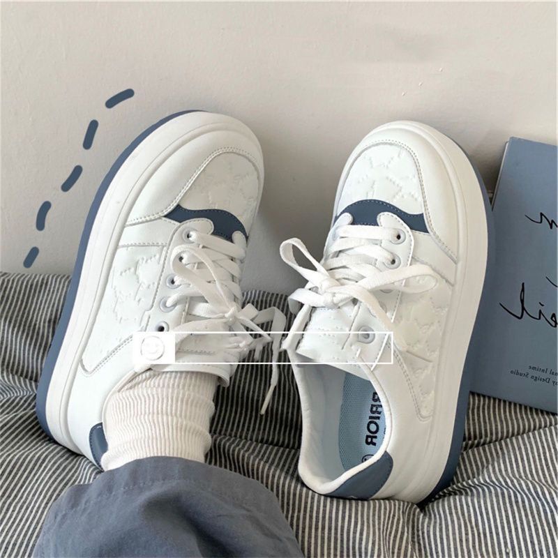 Giày Thể Thao Cột Dây Đế Dày Năng Động Thời Trang Cho Nữ