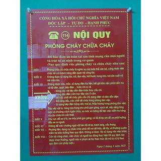 Bộ tiêu lệnh pccc Mica cao cấp