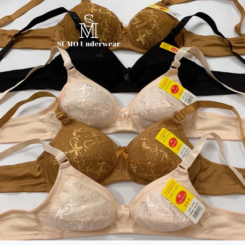 Áo lót ren mềm, mút vải mỏng 0,2cm, không gọng, phom quả vừa cúp B. SUMO Underwear - áo ngực ren mỏng
