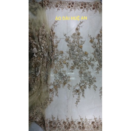 Hoa ren 3D kim tuyến đính đá cao cấp dùng kết áo, phụ kiện trang trí