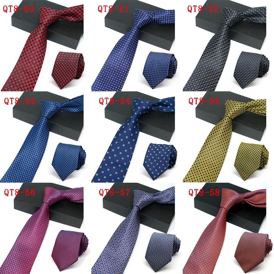 Cà Vạt 8CM Họa Tiết Chấm Bi Thời Trang Công Sở Cho Nam