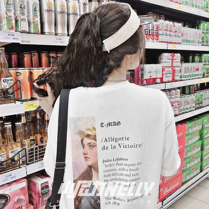 Áo Thun Nam Nữ Form Rộng Tay Lỡ Local brand phong cách Nelly Ulzzang Freesize Street wear Phong Cách Chất Cotton TN499 | BigBuy360 - bigbuy360.vn