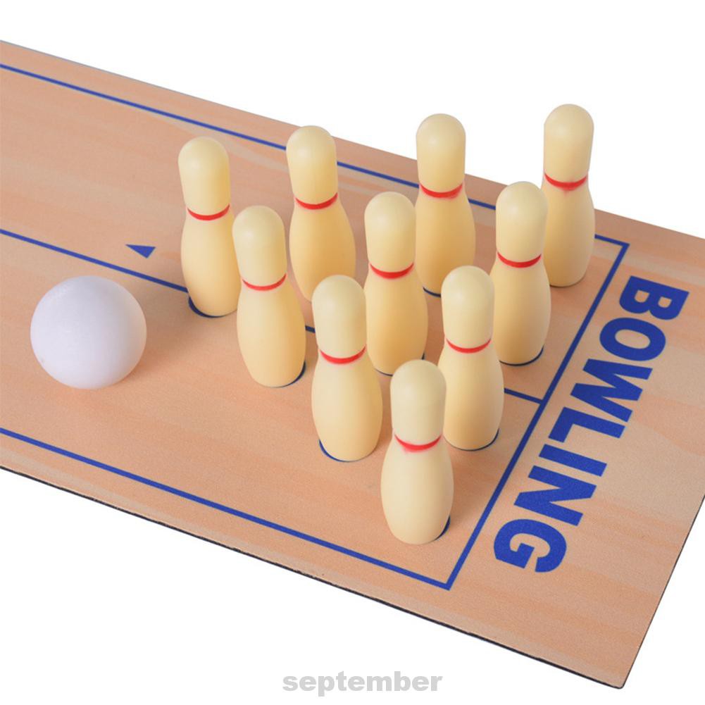 Adults Kids Indoor Mini Family Party 3 In 1 Table Top Gathering Curling Bowling Shuffleboard Game