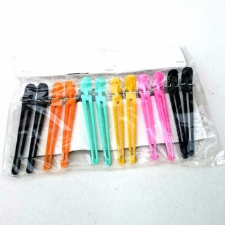 Kẹp mỏ vịt chia tóc vỉ 12 cái