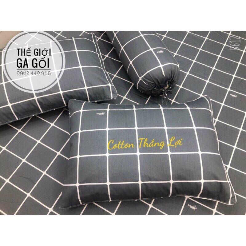 VỎ GỐI NẰM COTTON 100% THẮNG LỢI (ĐỦ KÍCH THƯỚC INBOX CHỌN MẪU)