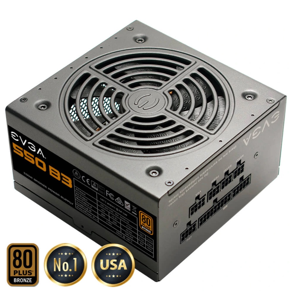 Nguồn Máy Tính EVGA 550 B3 – 80+ BRONZE 550W – Fully Modular