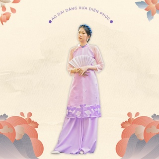 Sumire Store Áo dài Dáng xưa Diên Phúc Tím bằng lăng