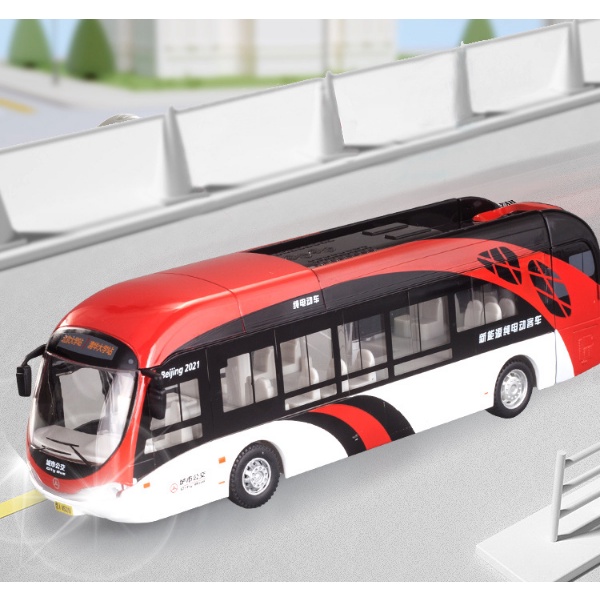 Xe ô tô bus đồ chơi bằng thép an toàn