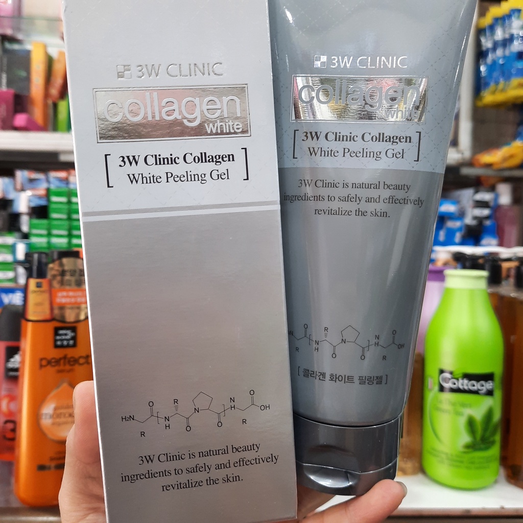 Gel tẩy tế bào chết 3W Clinic Collagen White Peeling 180ml