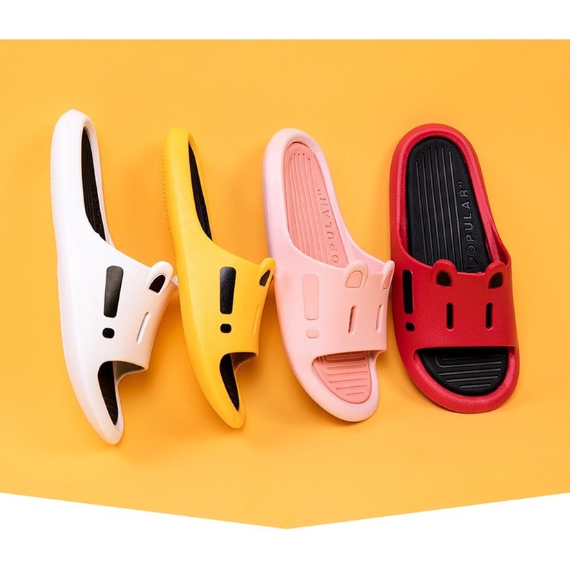 Dép Sandal Đi Trong Nhà Hình Cún Hai Màu Dễ Thương Thời Trang Cho Cặp Đôi