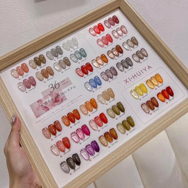 Sơn Gel Thạch 36 màu - Xi HUIYA tặng bảng màu