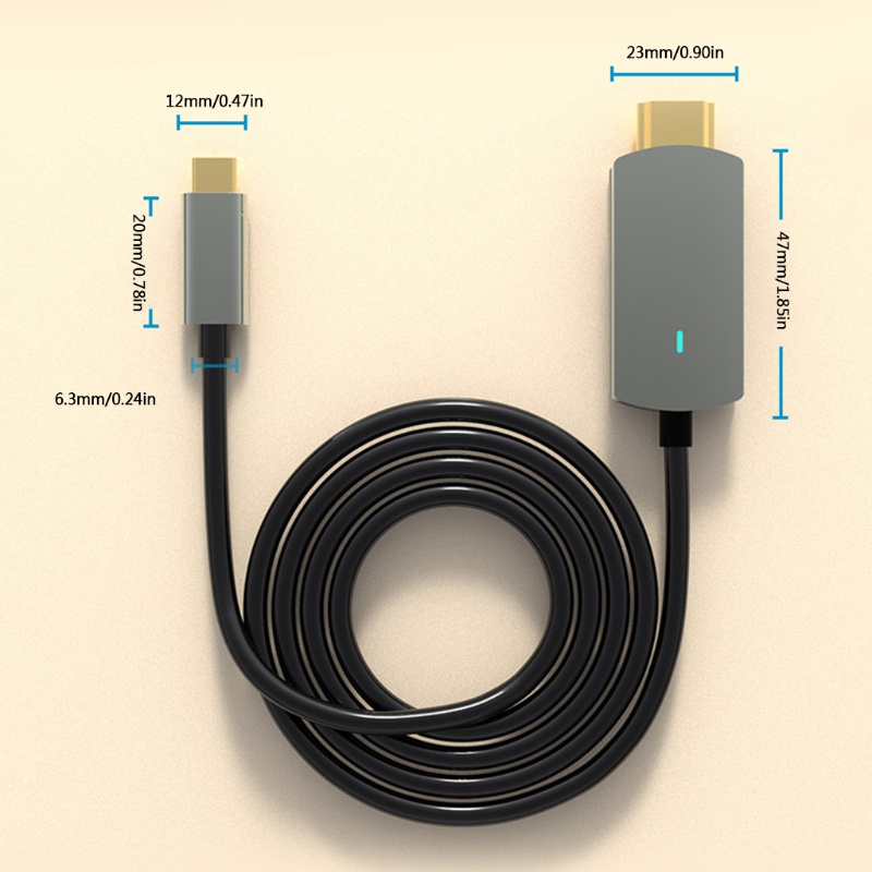 Cáp ChuyểN ĐổI Dữ LiệU LoạI C Sang 4K 60Hz