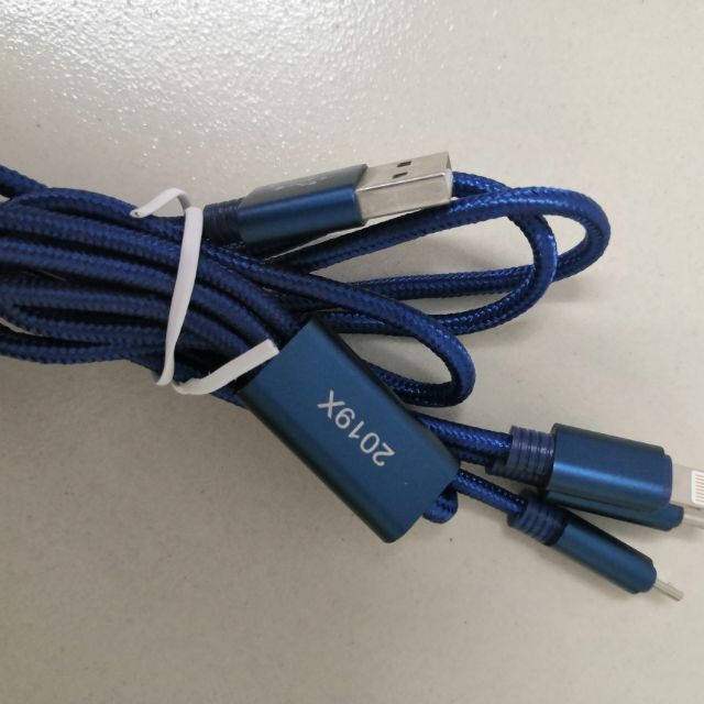 Cáp Anker.Cáp 3 đầu. Evalu 2 đầu Remax