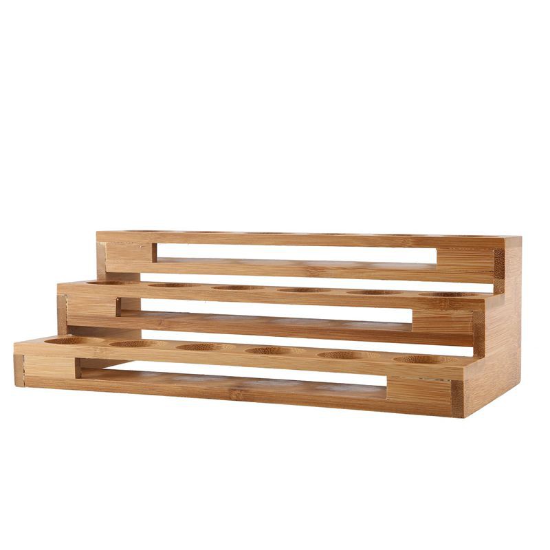 Bamboo 18 Hole Essential Oil Display Wooden Stand Rack  Storage#HAVN