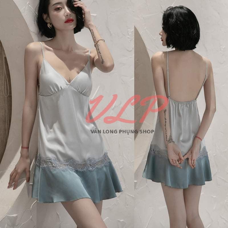 [BIGSIZE_85KG]_DN59_TẶNG NỘI Y SEXY_Váy / đầm lụa trơn dáng suông đơn giãn