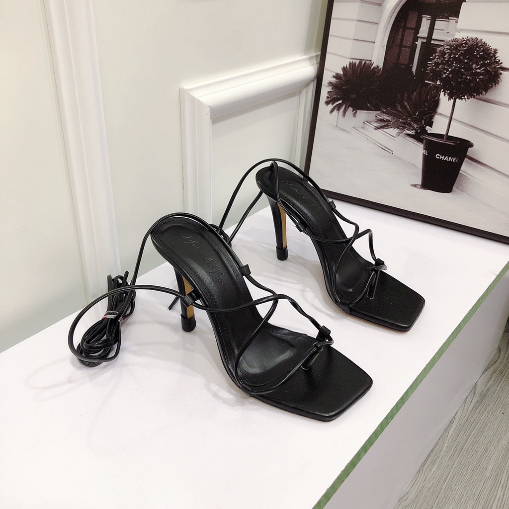 Sandal Cột Dây Nữ 9p Hàng Cao Cấp [ Hình Thật ] Bản Dây Mảnh Siêu Sang Form Chuẩn Lên Chân Cực Xinh  - Chị Chảnh Store