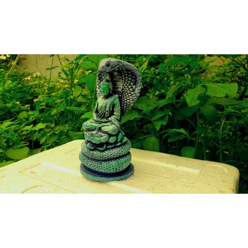 Tượng rắn che trở đức phật, trang trí tiểu cảnh, bonsai, non bộ,,,,