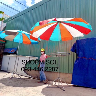 Ô DÙ KÈM KHUNG TRÒN TREO QUẦN ÁO ( DÙ THIẾT KẾ 12 NAN)