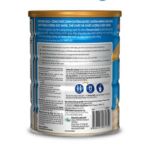 Sữa bột Ensure Gold Abbott lúa mạch 850g