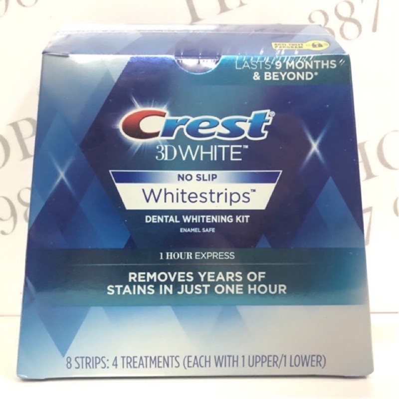 [Chính hãng] Miếng dán trắng răng Crest 3D White Whitestrips 1 Hour Express