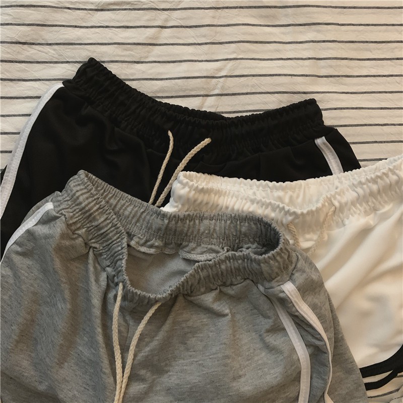 Quần Short Xiaozhainv Thiết Kế Thể Thao Eo Cao Co Giãn Năng Động Kiểu Hàn Quốc