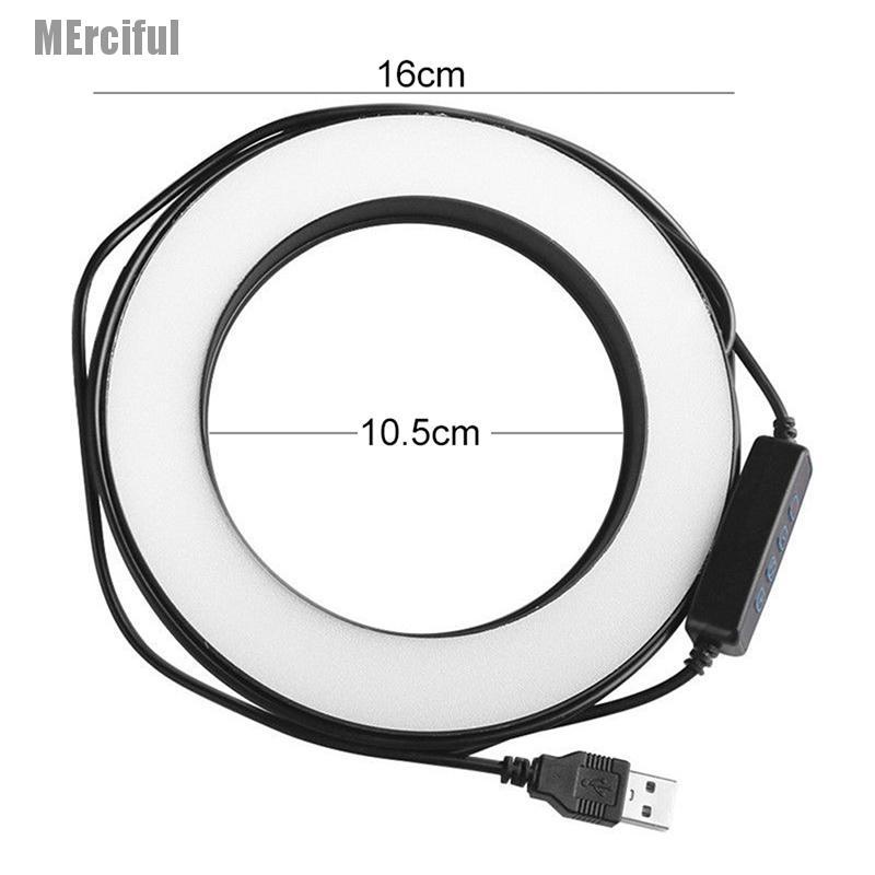 Đèn Led Tròn 6 "5500K Cổng Usb Có Thể Điều Chỉnh Độ Sáng Hỗ Trợ Quay Video / Livestream Cho Điện Thoại | BigBuy360 - bigbuy360.vn
