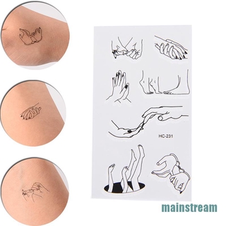 Hình Xăm Dán Chống Thấm Nước Hình Bàn Tay Độc Đáo